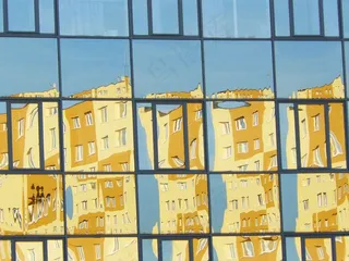 窗户，反射，玻璃，建筑，建筑