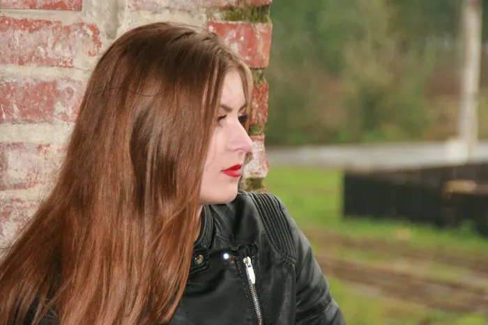 女孩，肖像，窗口，棕色的眼睛，Bfe，微笑