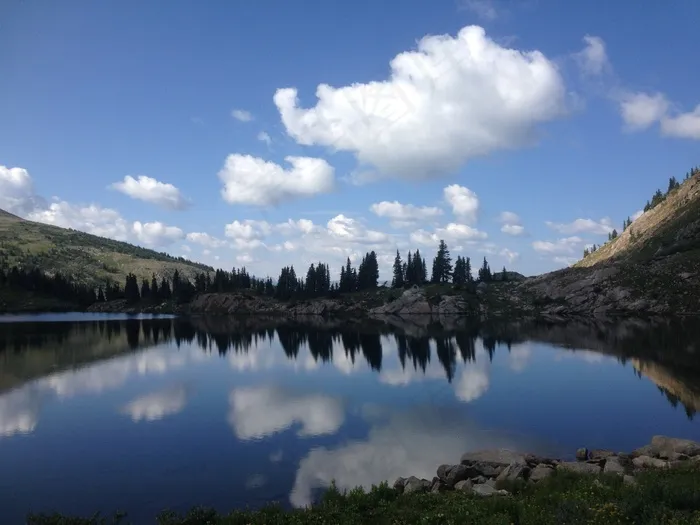 湖，高山湖泊，落基山，电晕通行证