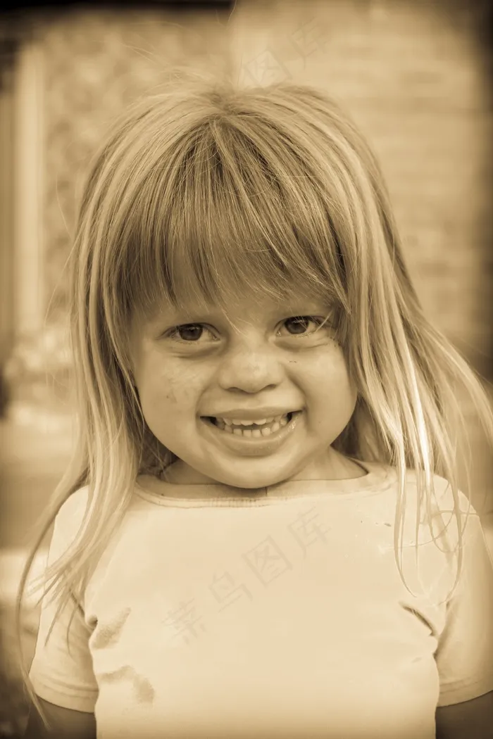 金发，儿童，琳达