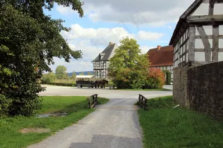 村庄，建筑，房屋，房屋，桁架，Fachwerkhaus