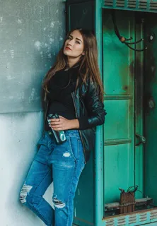 女孩，肖像，工业，自由