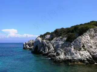 礁，假期，海，天空，假期，天空
