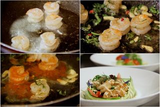 虾，沙拉，食品，健康，新鲜，海鲜，虾