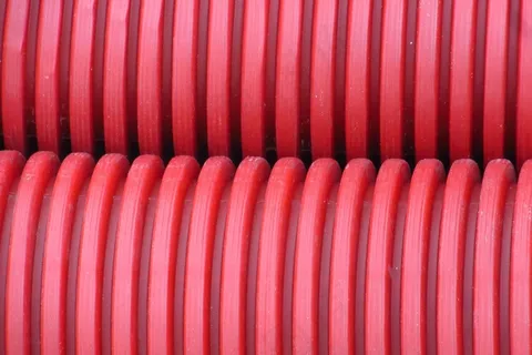 管，塑料，红色，撕裂，保护套，图案