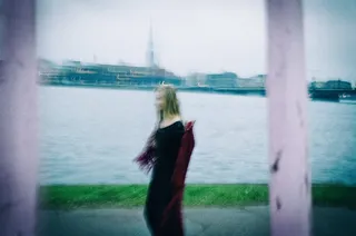 海洋,虎鲸,湖泊,冲浪,蓝鲸,女人在河边的运动模糊