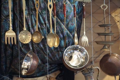 餐具，依赖，厨师，叉子，汤匙，吃，准备