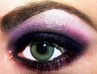 眼睛,人物特写,外眼角,眼睑,眼影,MAC推动边缘颜料EOTD