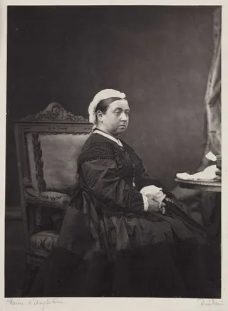 维多利亚女王，约1870年。
