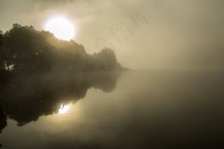 太阳，早上，所以，日出，水，早晨的太阳，黎明