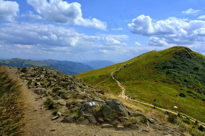 Bieszczady，塔尔尼察，山毛榉Berdo，山脉