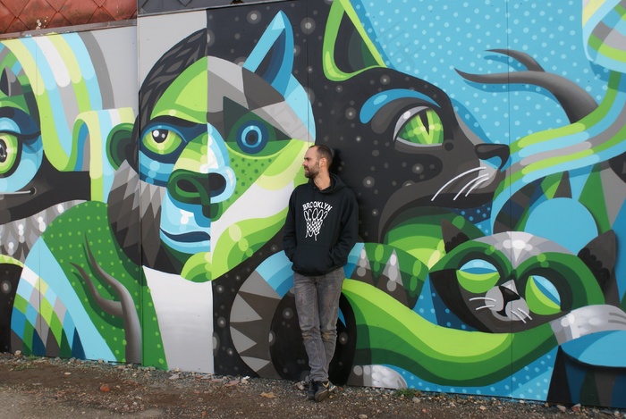 街头艺术，哈瑟尔特，壁画，艺术家，男人，街头艺术