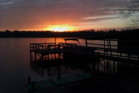 日出，天空，云团，码头，水机，湖泊风景，地平线，景区