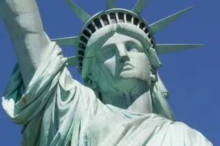 自由女神像，具有里程碑意义，关闭，纽约，美国