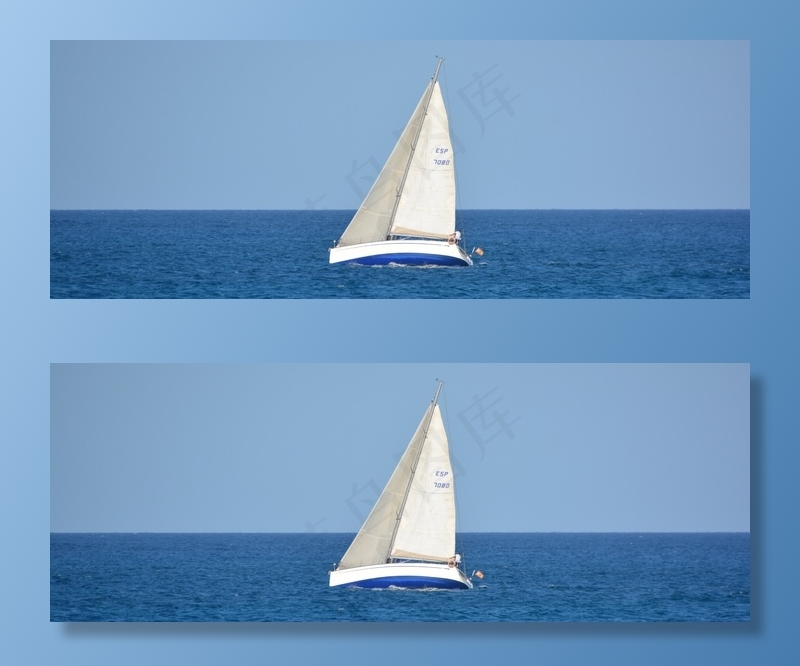 船，帆船，海，海洋，蓝色，景观