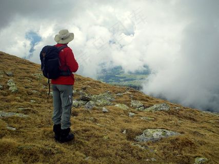 斯洛伐克，低塔特拉山，山，云，人