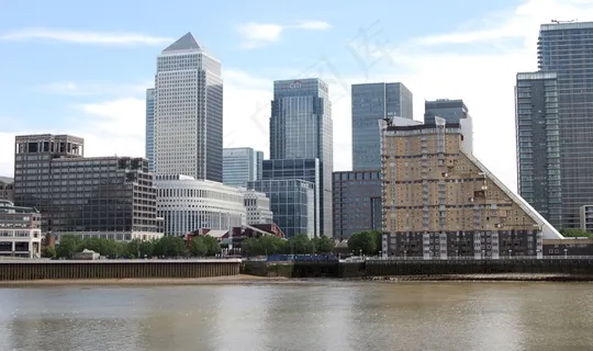 金丝雀码头，伦敦，业务，建筑，城市景观