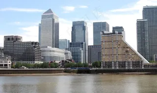 金丝雀码头，伦敦，业务，建筑，城市景观