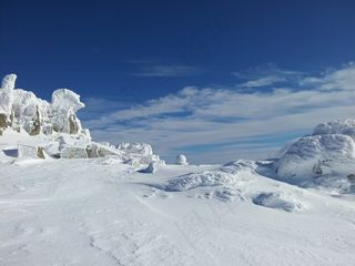 冬天，冬季魔术，蓝天，天空，蓝色，白色