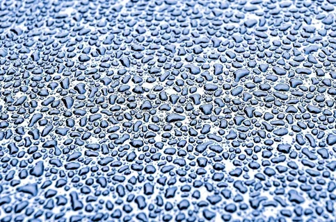 滴，滴，雨，雨滴，水，背景，蓝色