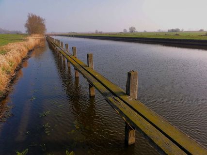 荷兰，天空，云，江，运河，水