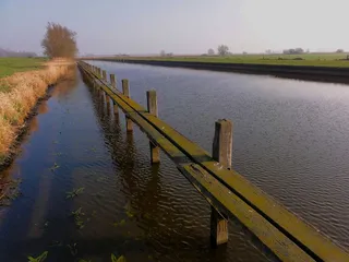 荷兰，天空，云，江，运河，水