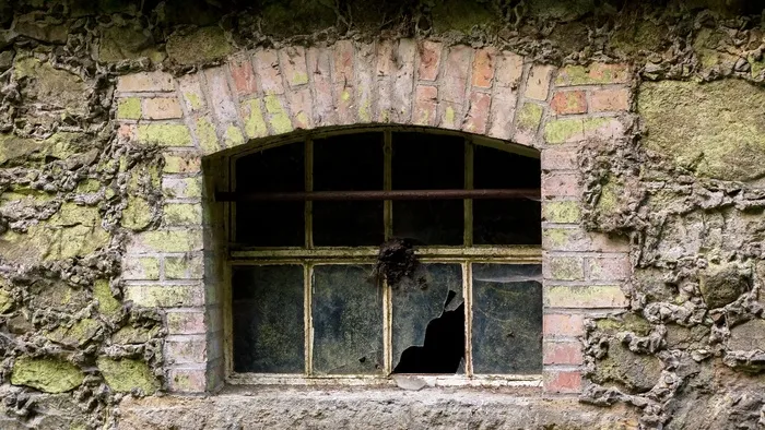 窗口，破碎，破碎，玻璃，被遗弃，丢失的地方