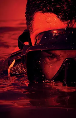 香蕉河，佛罗里达，男子，军事，水，游泳