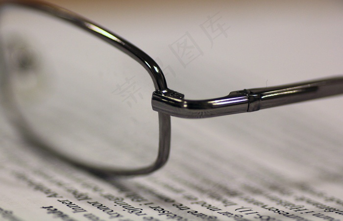 眼镜，玻璃，文字，纸张，端部，眼镜架