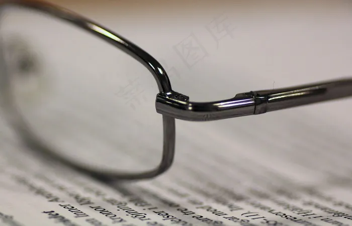眼镜，玻璃，文字，纸张，端部，眼镜架