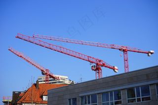 建筑用起重机，起重机，现场，建筑工程