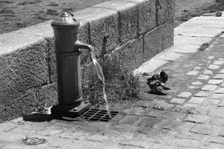 喷泉，水，下降，城市，城市环境，茶点