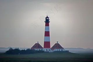 韦斯特赫弗，北海，德国，灯塔，心情