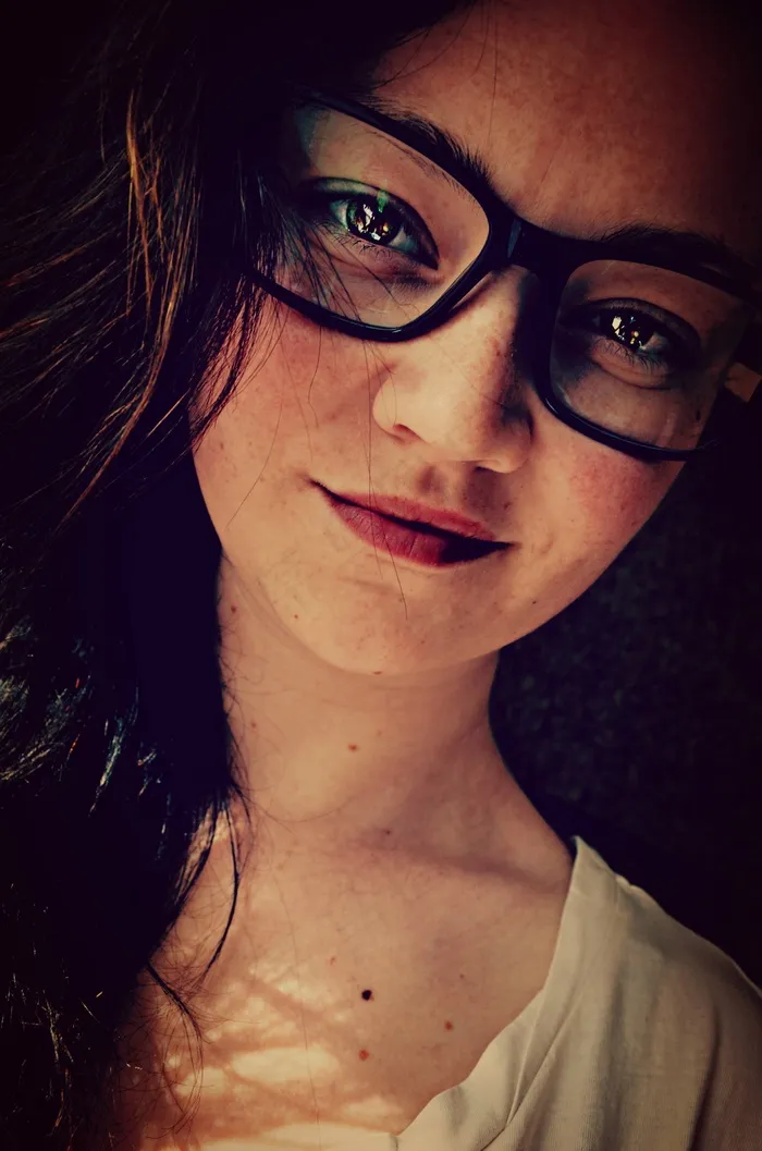 肖像，女孩，彩色