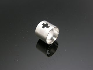 十字架，戒指，银戒指