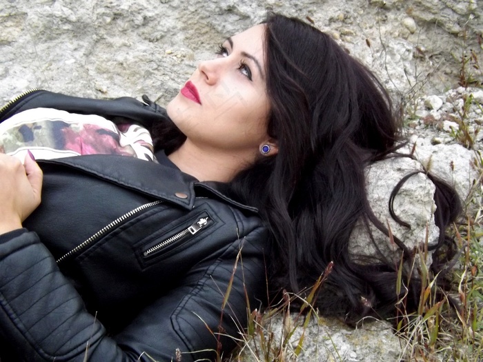 女孩，肖像，黑发，美女，诱惑，皮肤