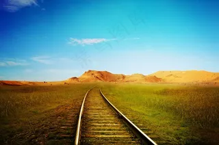 火车方式，轨道，铁轨，铁路，戏剧性，幻想