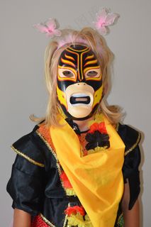 装扮，儿童，女孩，嘉年华，人，面具