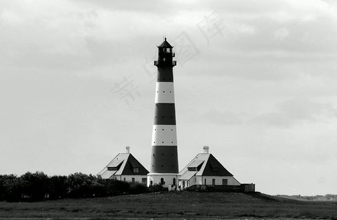 灯塔，韦斯特赫弗，北海，北弗里斯兰