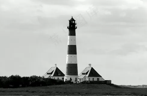 灯塔，韦斯特赫弗，北海，北弗里斯兰