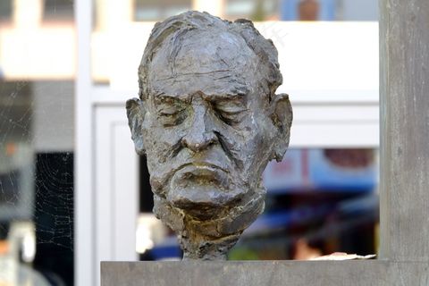 雕塑，头，脸，雕像，石像，艺术，石头