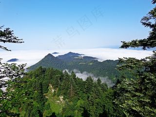 山，景观，全景，自然，风景，夏天