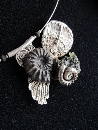 艺术，珠宝，银，艺术粘土银，天使