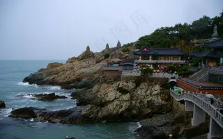 釜山，买龙宫，科，庙