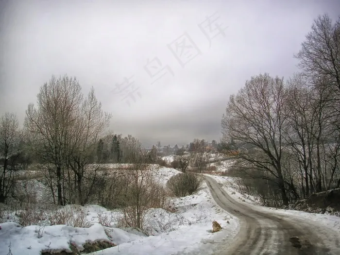 俄罗斯，景观，景区，天空，云团，多云，冬季