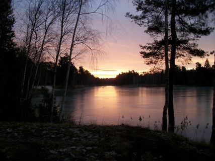 湖泊风景，冰，冬天，日出，冬季梦，罗姆人表
