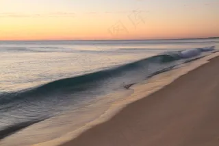 波，海滩，沙，海洋，海，地平线，热带