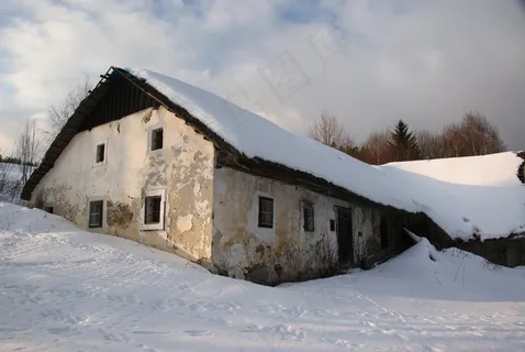 桑德尔，奥地利，冬天，雪，冰，天空，云