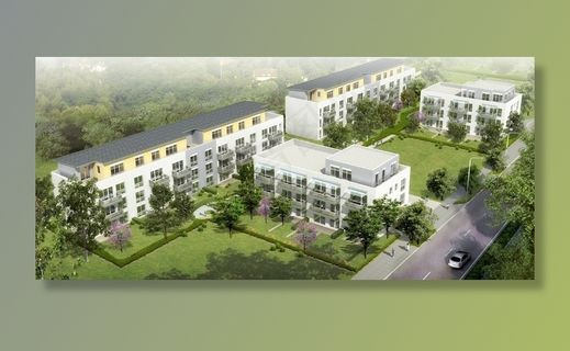 多户住宅，别墅，渲染，可视化