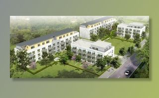 多户住宅，别墅，渲染，可视化